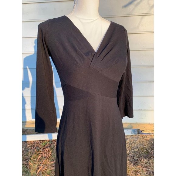 Loft Petite Dress Black Business Casual - Picture 2 of 4